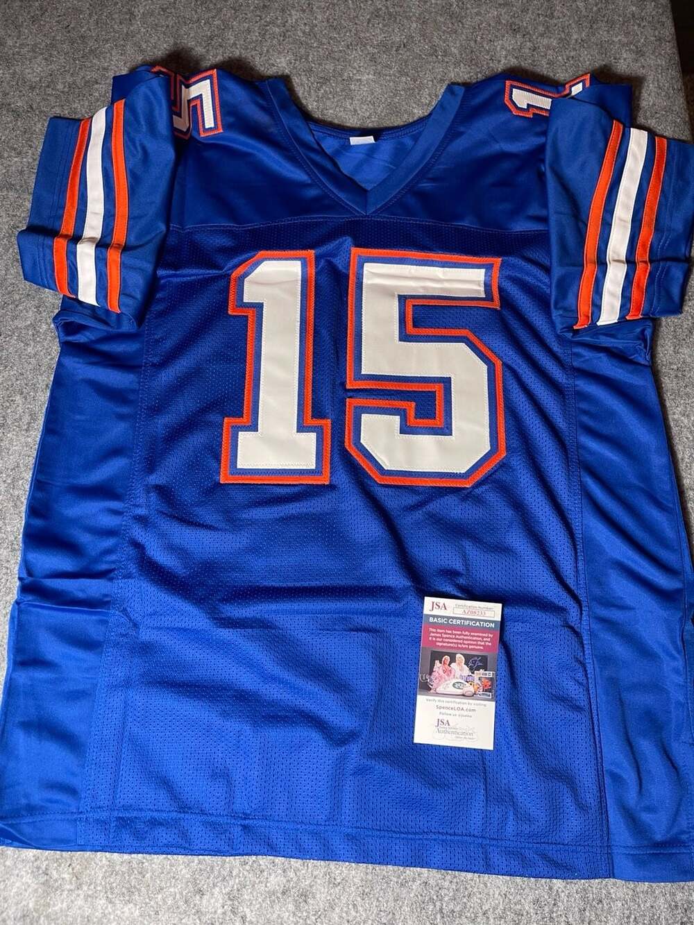 Anthony Richardson Signed Florida Gators Blue College Football Jersey